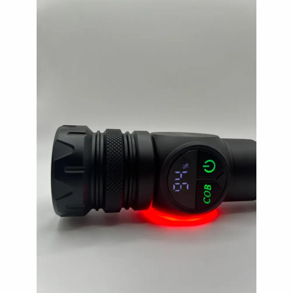 Handheld Rechargeable Laser LED Flashlight with Display