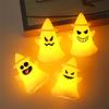 4Pcs Luminated Ghostly Figurine Desk Light Halloween Night Lamp Decoration For Table Mantels Kitchen Countertops Shelf