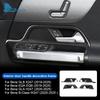 Carbon Fiber Style Interior Door Handle Bowl Trim Cover for Mercedes Benz B Class W247 H247 X247 EQA EQB 2019-2025