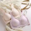 Front-hook Large Size Ultra-thin Breastfeeding Bra with Gathered Breasts and Breathable and Comfortable Wire-free Bra