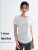 Women's Plus Size Quick Dry Yoga & Fitness Short Sleeve T-shirt, Running & Training Casual Top for Summer
