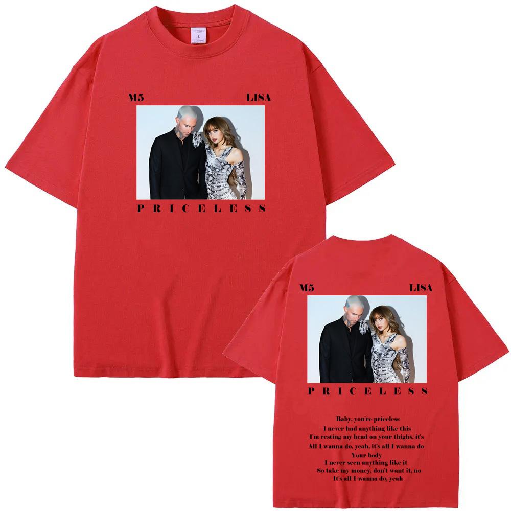 Maroon 5 - Priceless ft. LISA Trička 100% bavlna Pánská Dámská Nová Trička Léto High Street Trička Vysoce Kvalitní Bavlna Měkké Oblečení
