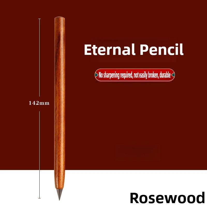 Wooden Eternal Pencil No Sharpening Unbreakable Endless Writing Sketching for Kids Art School Office Supplies Stationery
