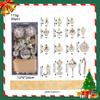 30 Pieces Christmas Ball Ornaments Set Baubles Party Favors Tree Shatterproof DIY Xmas Balls