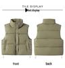2024 Trendy Loose Stand-Up Collar Cotton Vest: Sleeveless Autumn/Winter Outerwear