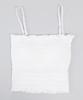WEGO PHILLY Shirred Ruffle Size White Camisole, Underwear, Girly, Casual, Spring/Summer Clothes, Women's, F,