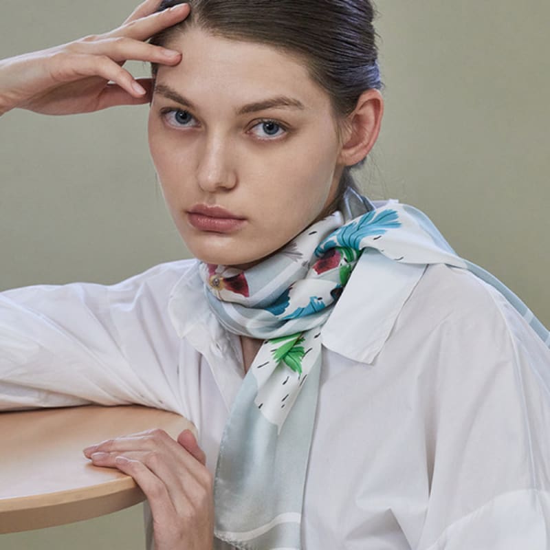 ANA MAISON Dulgi Long Petit Silk Scarf [PML-1406]