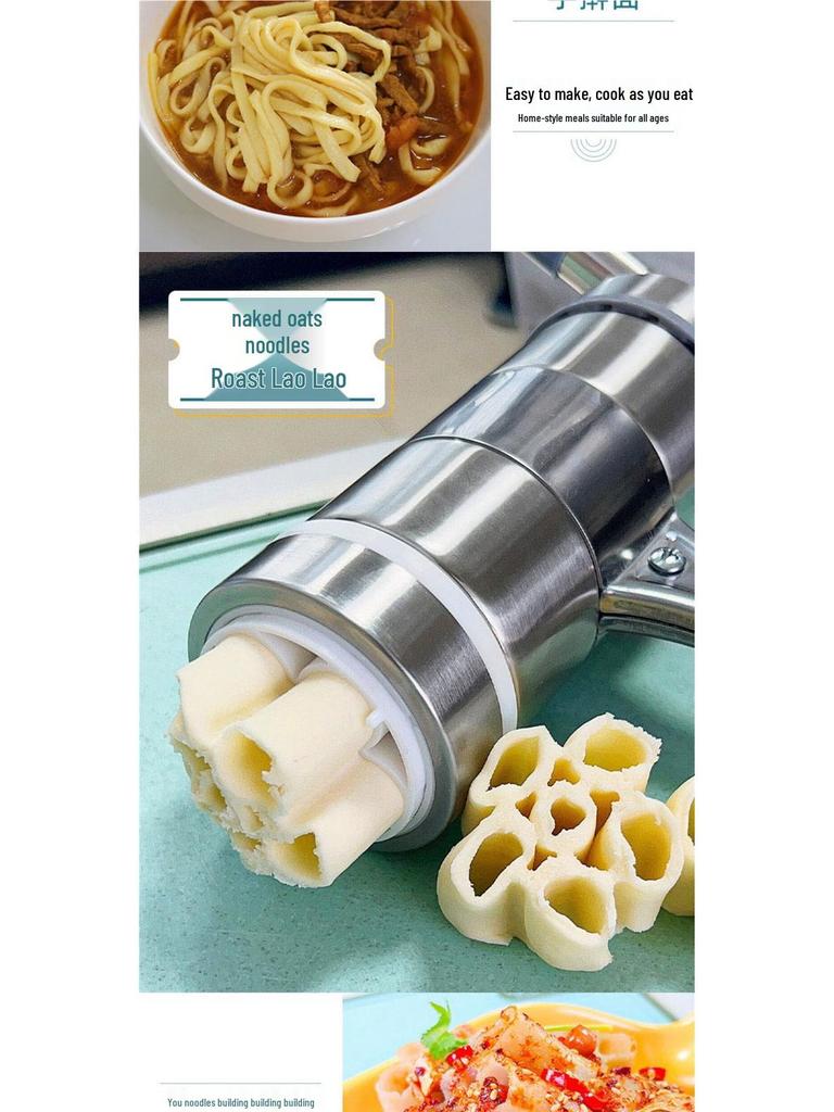 Hand-Pulled Noodle Maker Rolling Tool for Oat Flour and Hollow Noodles
