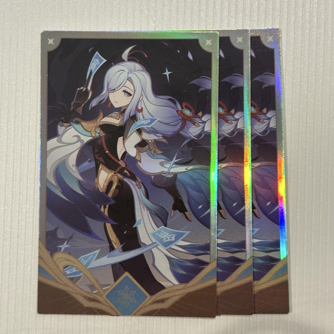 

[Б/У] Genshin Impact Корейское кафе CAFE Seven Saints Summon Случайные карты Шинхак 3 карты