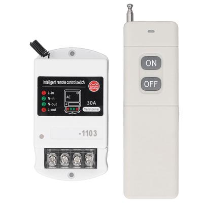 Remote Control Switch 30A Relay 3km Control Range Wireless Remote Switch for Water Pump Motor