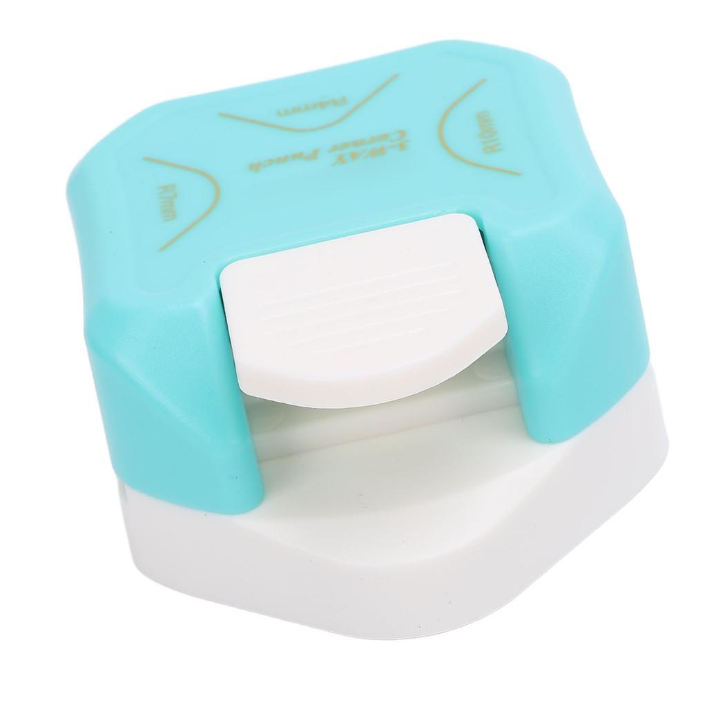 Blauer Rundenecken-Papier-Eckenschneider R4mm R7mm R10mm Papier-Eckenrunder-Locher für Karte Foto