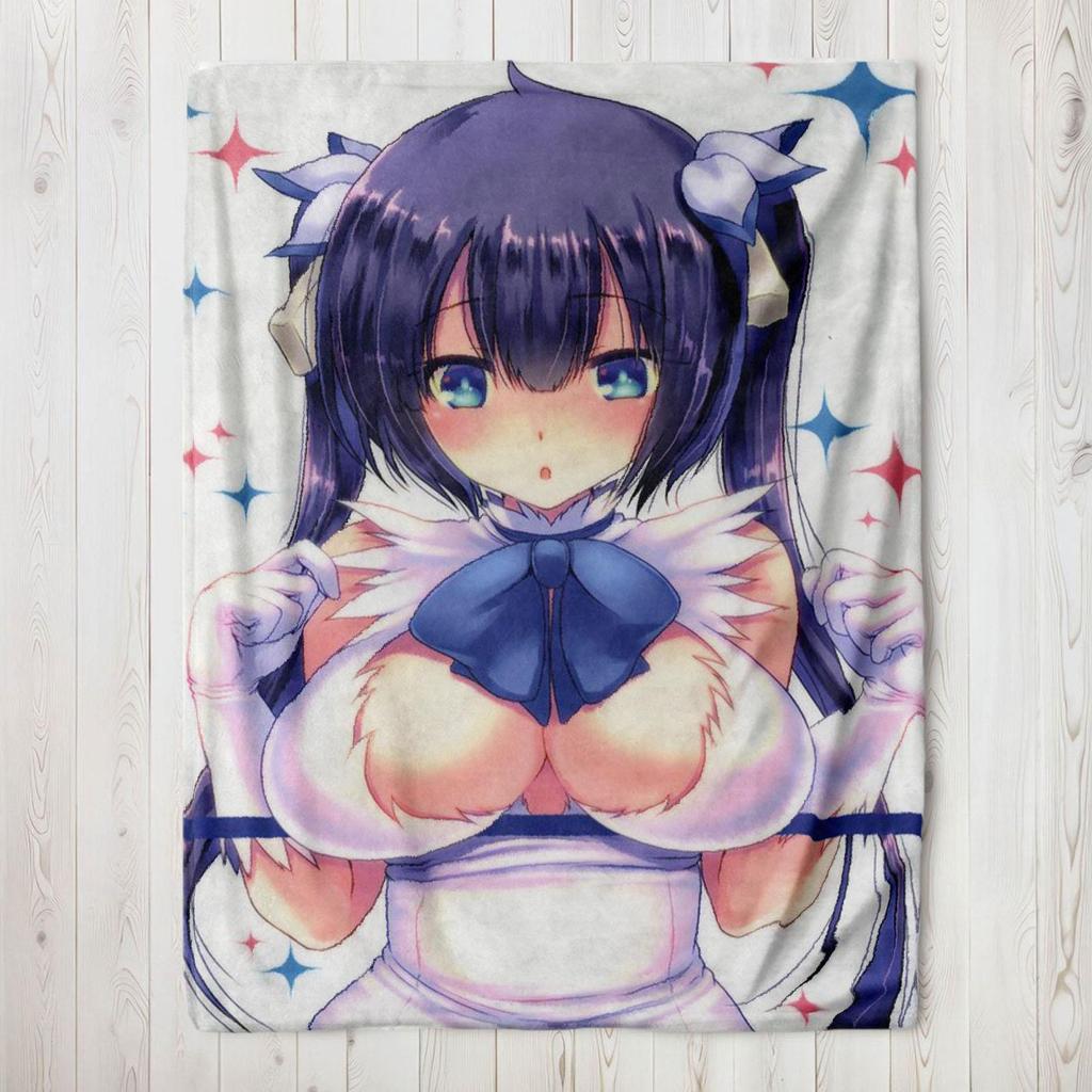 Cute Anime Girl Blanket - Soft Throw with Bunny Design, Perfect for Bedroom Decor, Unique Gift for Manga Fans
