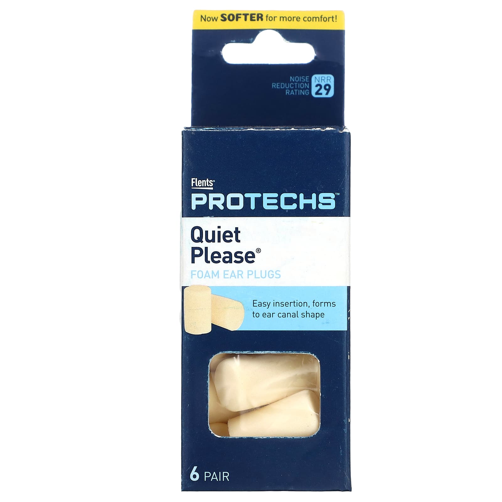 

Protechs, Quiet Really, Foam Earplugs, 6 Pairs
