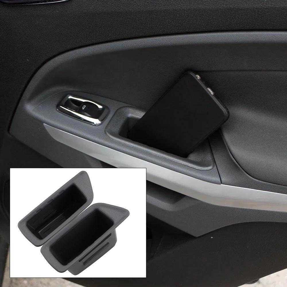 ABS Car Front Rear Door Storage Box Case for Ford Ecosport 2013 - 2017 Container Stowing Organizer Interior Accessories