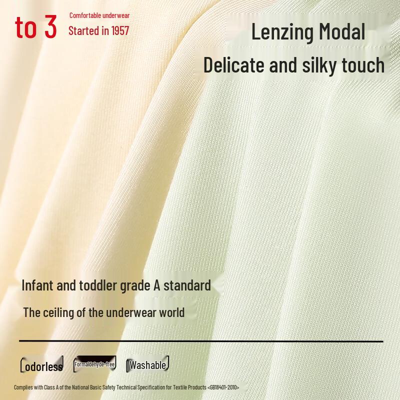 Hongdou Women's Antibacterial Modal Seamless Briefs 4-Pack