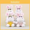 Pants Sunglasses Strap Rabbit Plush Keychain Animal Toy Cute Doll Bag Pendant