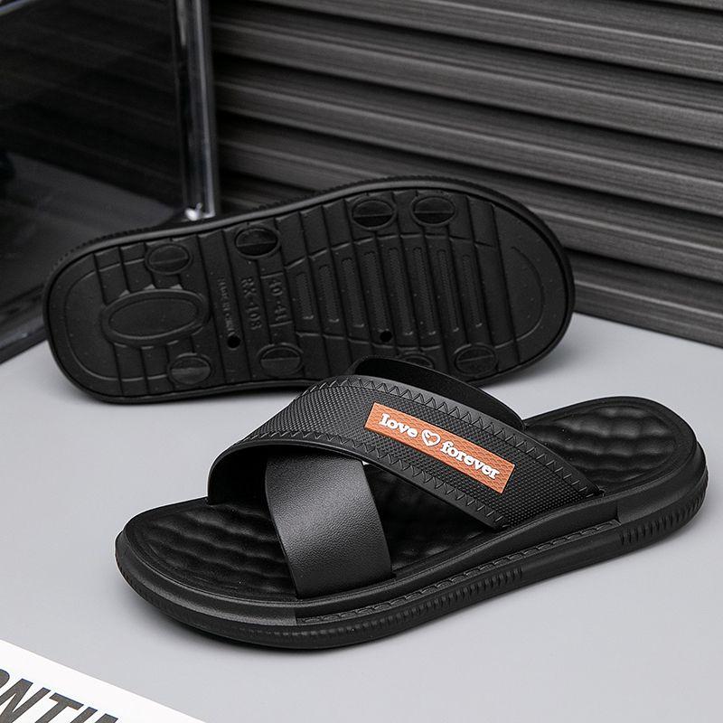 Men's Slippers for Summer Outdoor Wear Thick Soled Wear-resistant Indoor Home and Household Use Beach Sandals Men's Style
