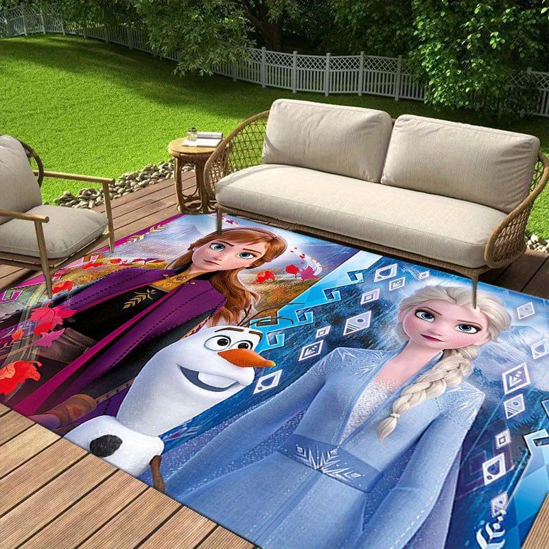 1pz Tappeto Disney Frozen Tappeto da Area Tappeto Antiscivolo Lavabile a Mano Tappetino per Pavimento Adatto per Soggiorno Camera da Letto Decorazione per la Casa