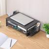 Computer Monitor Stand with Drawer and Side Storage Metal Screen Stand Multifunctional Desk Shelf for Computer Laptop