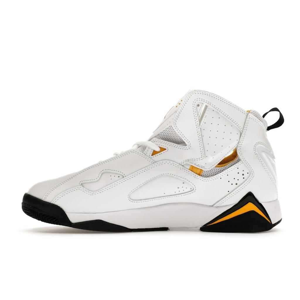 Air Jordan Jordan True Flight White Yellow Ochre Men Sneakers Black 342964-107
