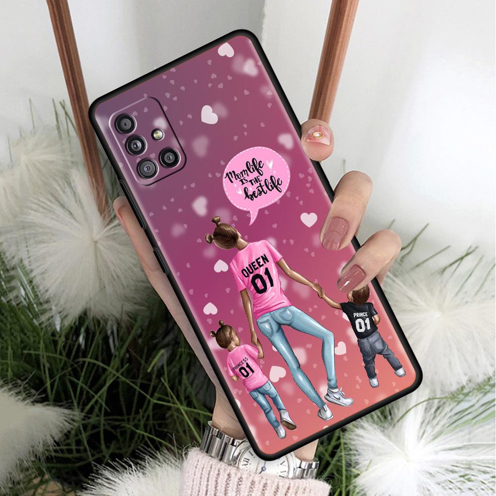 Family Children Boys And Girls Coque For Samsung Galaxy A51 A71 A12 A21s A72 A52 A42 A32 A22 A41 A31 A02s A03s Soft Phone Cases