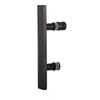 304 stainless steel glass door handle square tube black shower room handle bathroom small handle