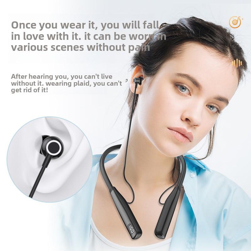 Bluetooth Headphone Neck Neck Wireless Motion Ultra Long Standby Battery Life Noise Reduction