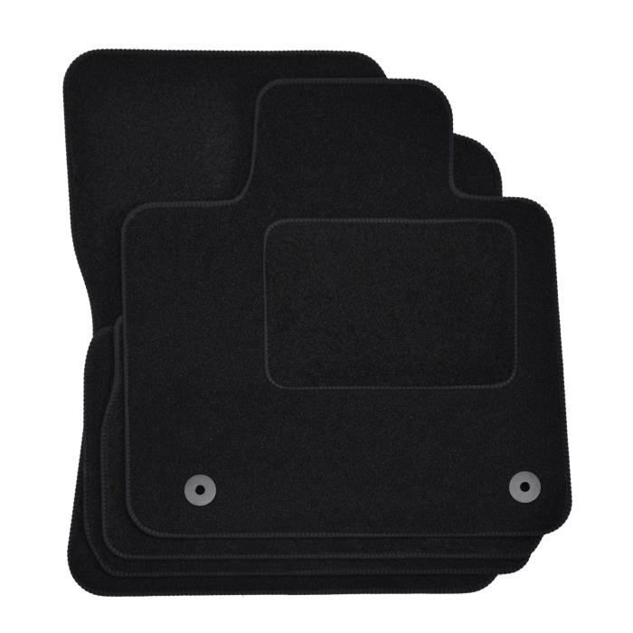 Tapis De Sol - Hyundai - Santa Fe - Velours Noir - 4 Pièces - Ajustement Précis