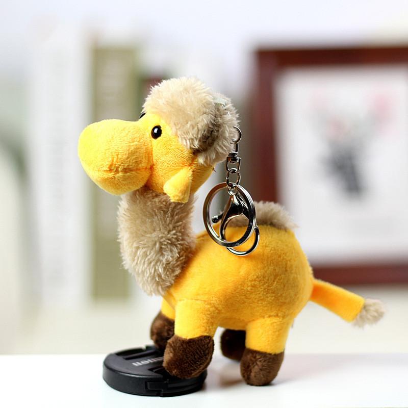 Adorable Plush Camel Toy Bell Ornament Souvenir Cute Stuffed Animal Keychain