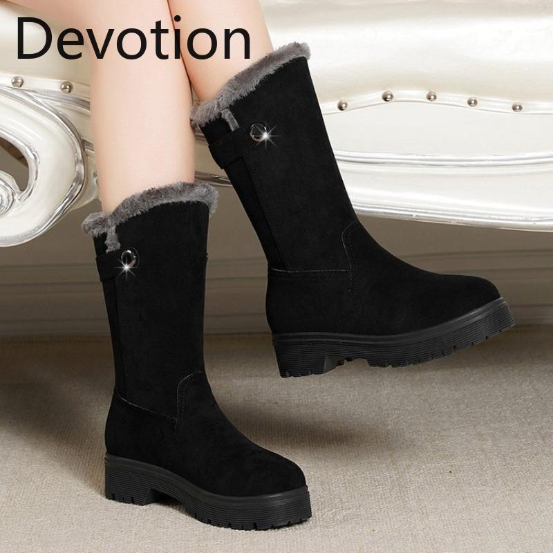 New Thickened Shoes, Waterproof, Anti-slip, Lightweight and Versatile Snow Boots for Women Devotion