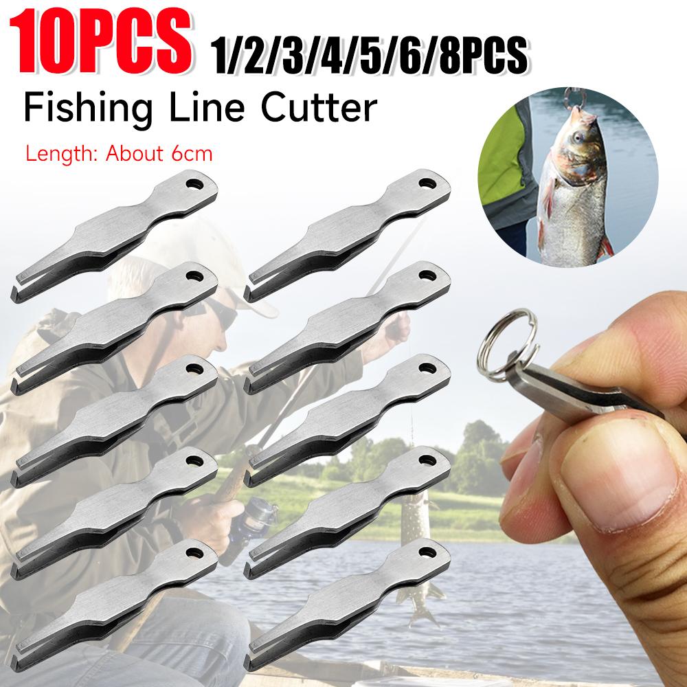 Multifunctional Fishing Line Tweezers Lure Ring Opener Line Cutter Quick Split Rings Stainless Steel Opener Tackle Accessories