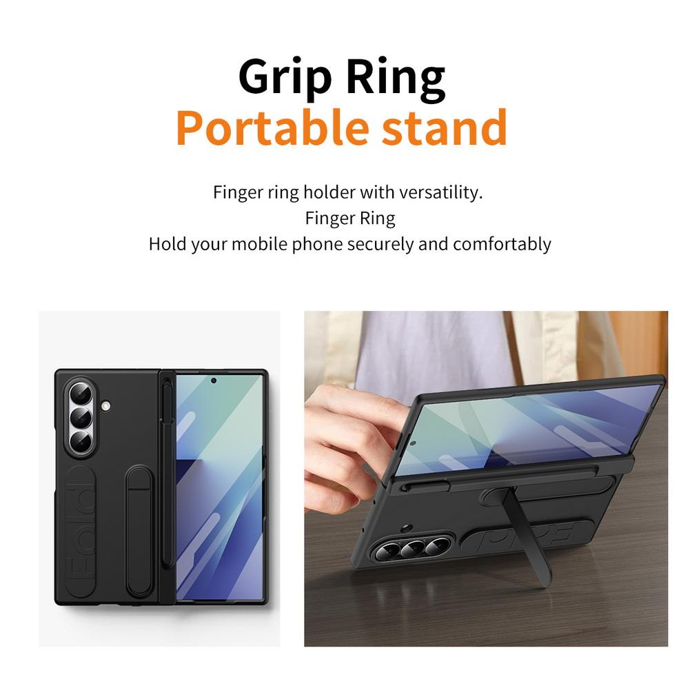 Multifunctional Kicktand Wrist Strap Folding Case For Samsung Z Fold 7 Fold SE Special Edition Galaxy Z Fold 6 5 4 Cover