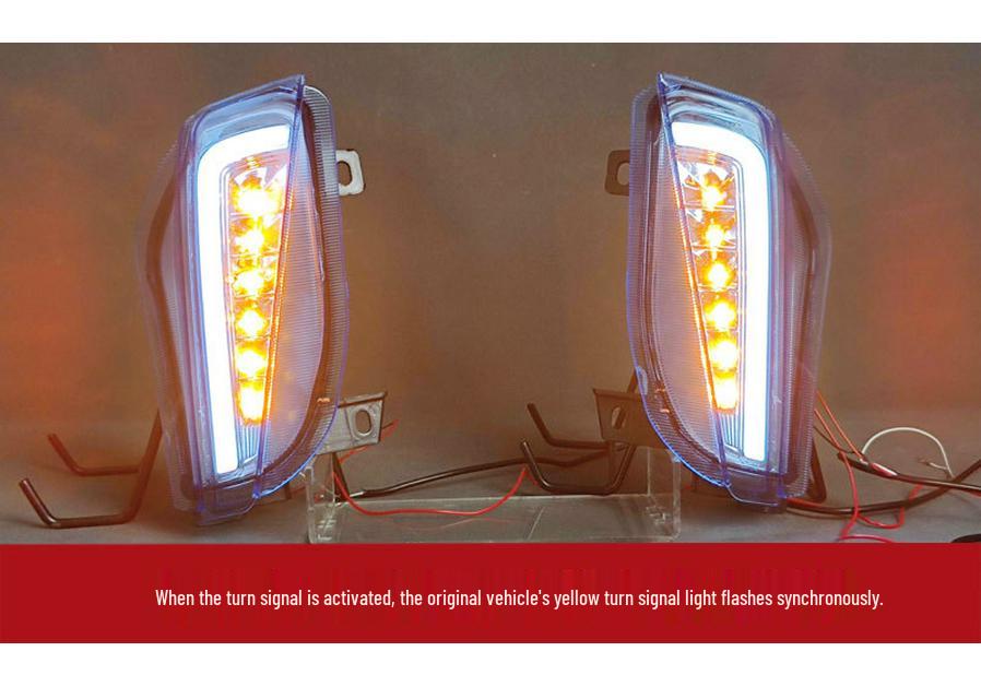 LED Daytime Running/Fog Lights for 11-13 Toyota Prius Front Bumper