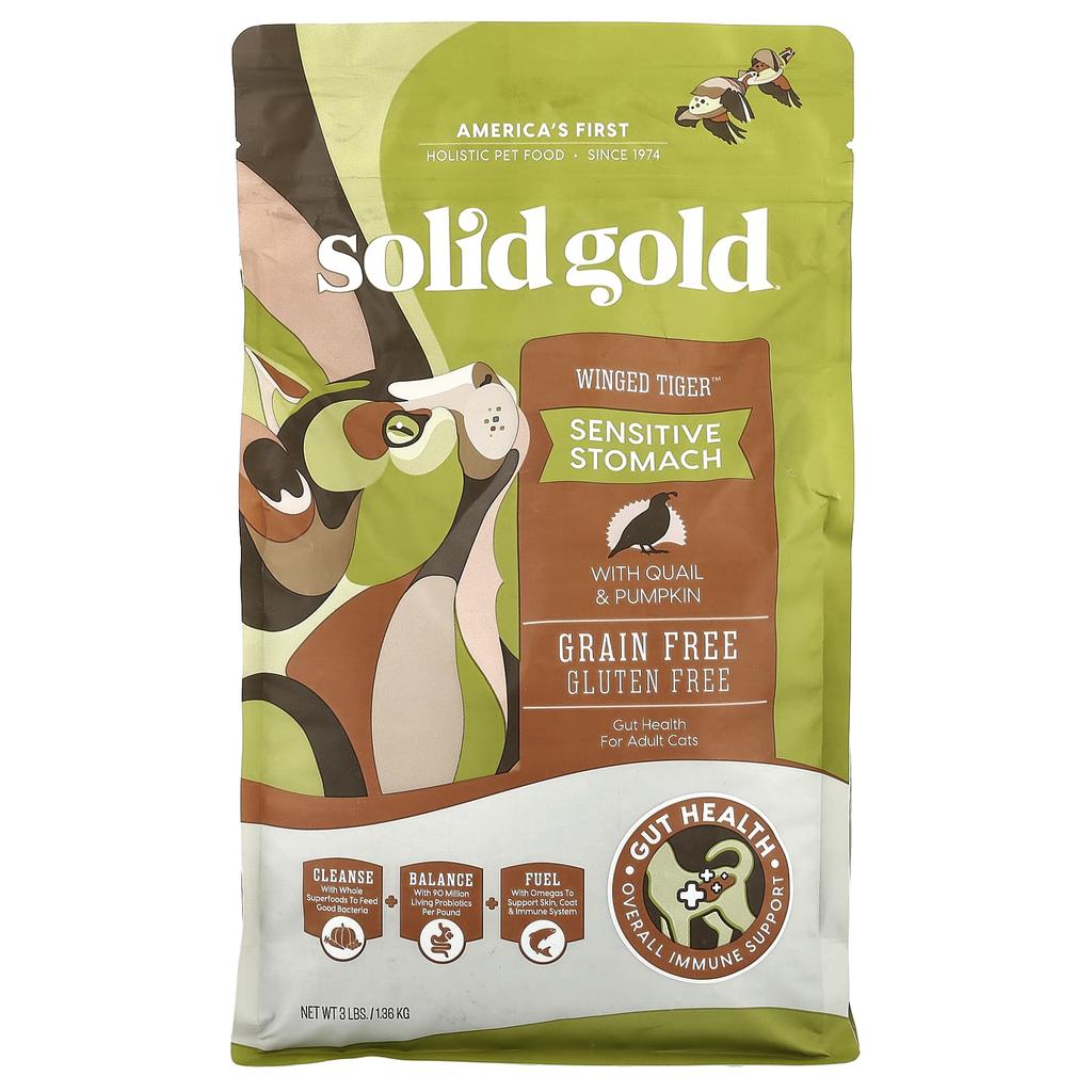 Winged Tiger™, Cat, Adult, Quail & Pumpkin, 1.36Kg (3Lbs)