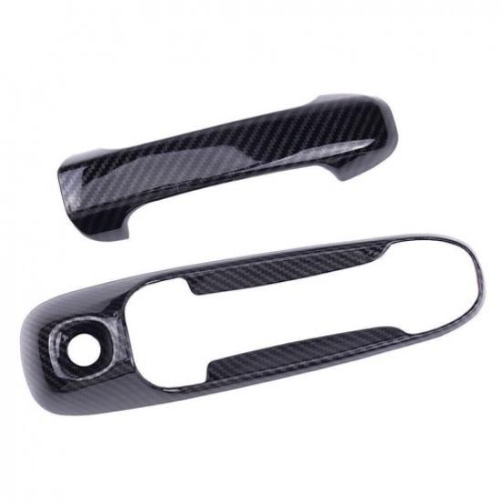 Carbon Fiber Black Door Handle Cover fit for Jeep Grand Cherokee WJ 2002-2008