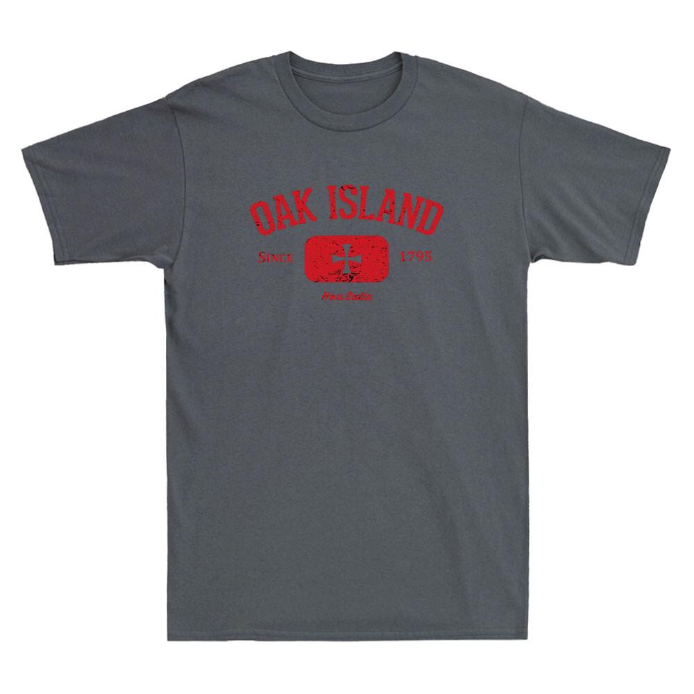 Oak Island Nova Scotia Knights Templar Cross Vintage Unisexs Short Sleeve Tshirt
