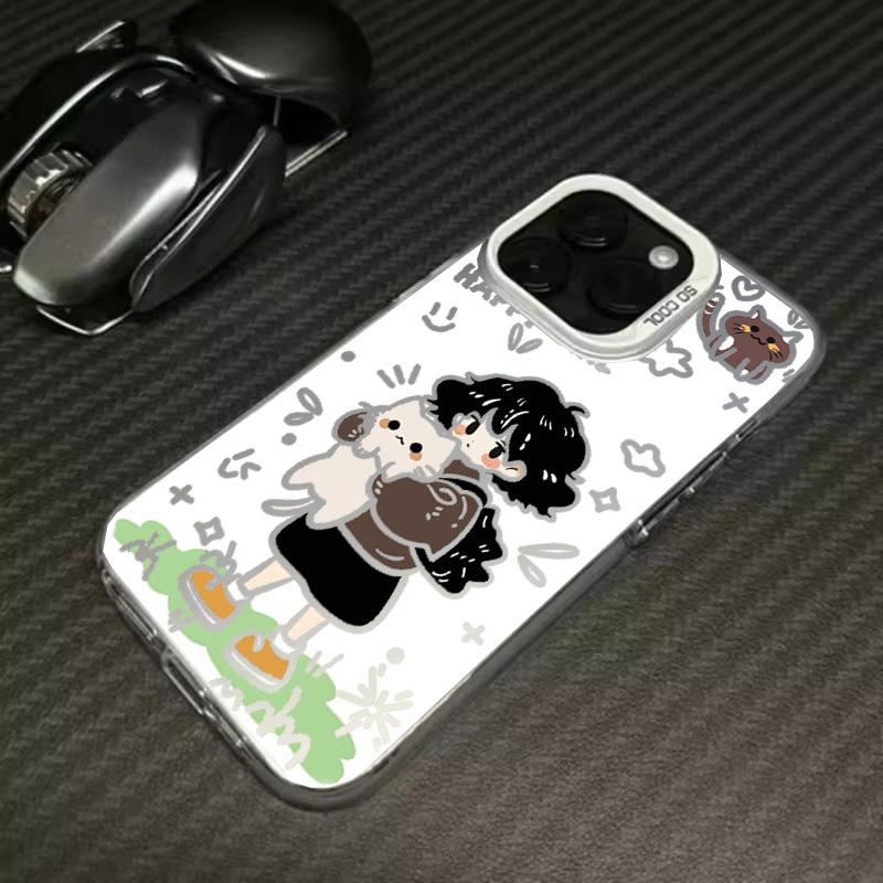 Applicable To Apple 11/11promax Mobile Phone Case Huawei Couple iPhone11 Summer Xiaomi 11 Holding Cat Girl