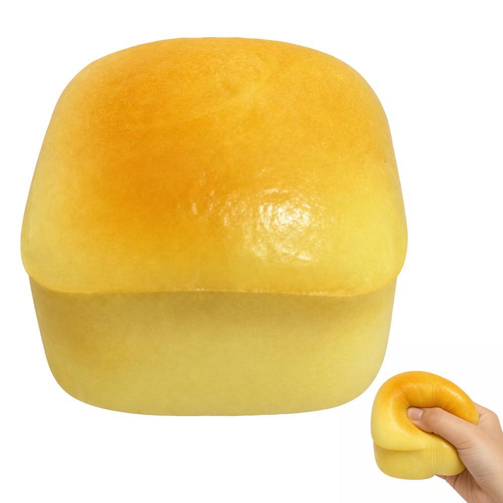 Toast Slow Rebound Squishy Stress Ball Toys Simulation Bread Model Sensory Toy Anxiety Relief Desk Toy Gifts Adults Toy
