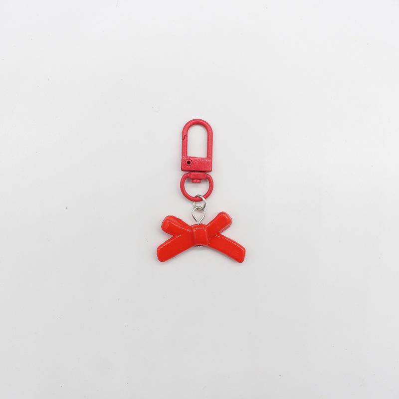 Colorful Bow Keychain & Earphone Pendant for Girls' Bags