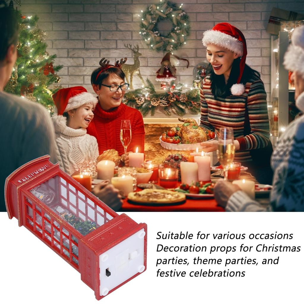 Christmas Decorative Lantern Christmas Table Night Light Lighted Snow Globe LanternChristmas Trees
