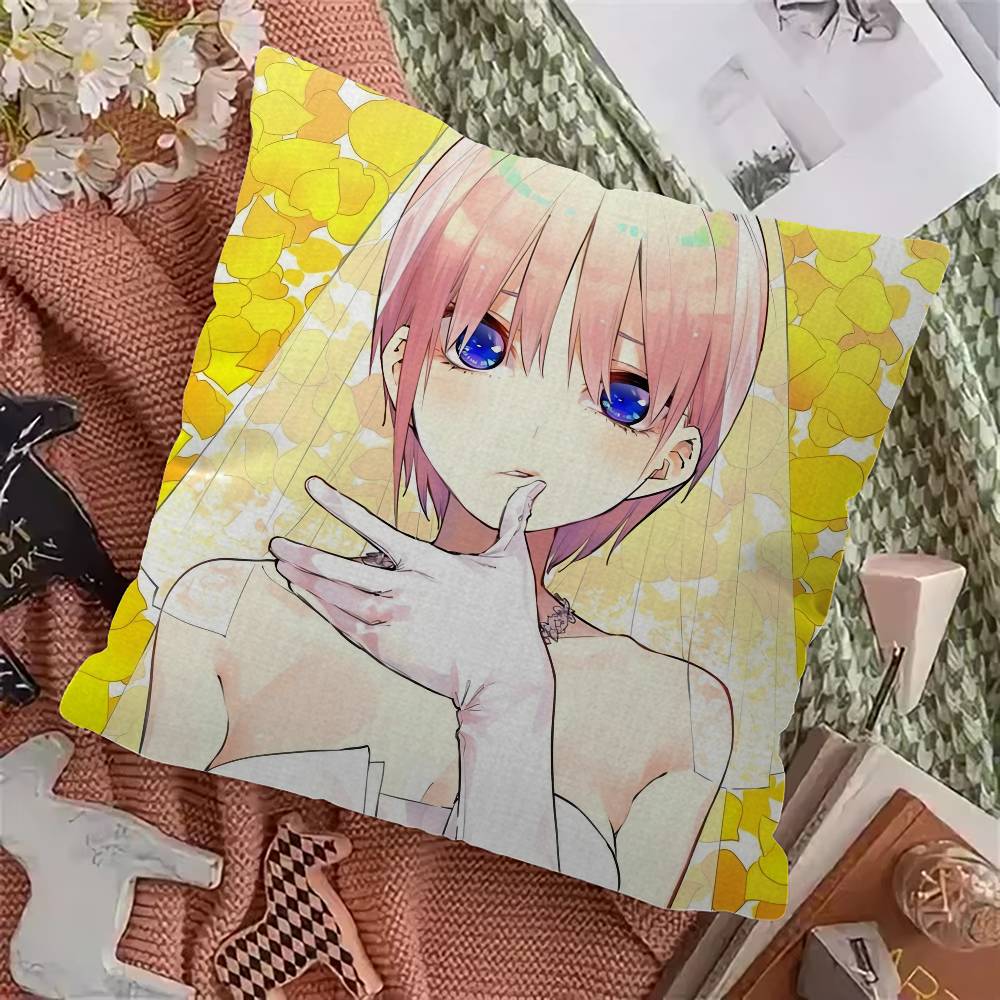 Anime The Quintessential Quintuplets Pillow Anime Pillow Sofa Bed Head Pillow Cover Cushion Cover 45x45 cm Fashion