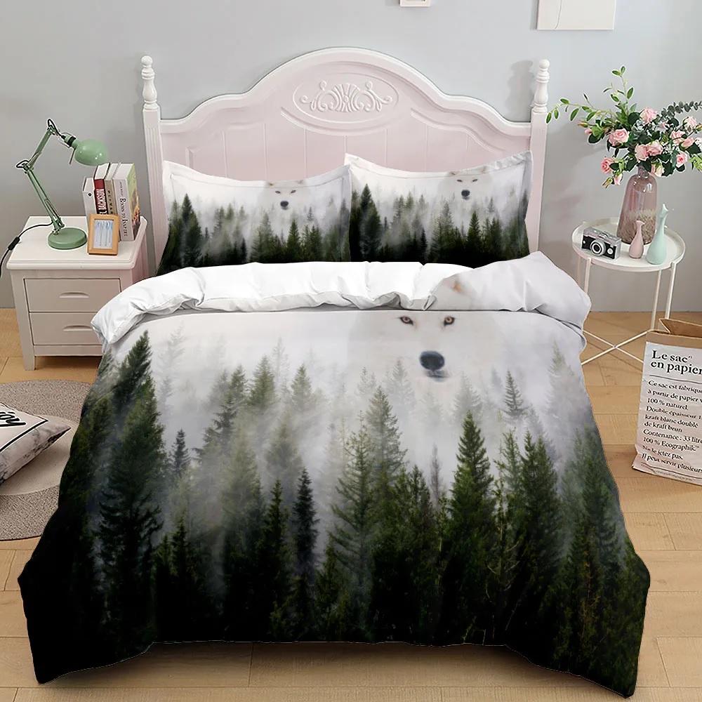 Indian Bohemian Dreamcatcher Wolf Brown Bedding Set King Queen Double Full Twin Single Size Bed Linen Set
