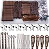 220-Piece Hair Accessories Set: Brown Bobby Pins, U-shaped Pins, Hair Clips, Bun Pins, and Star Clips