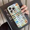 Cute Fish School Pattern Lychee Soft Phone Case For iPhone 17 16 15 14 13 12 11 Pro Max Air 15 16 Plus X XR XS Shockproof Cover