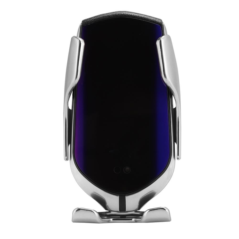 

10W Wireless Car Charger R1 Infrared Automatic Induction Mobile Phone Car Air Outlet BracketSilver серебряный