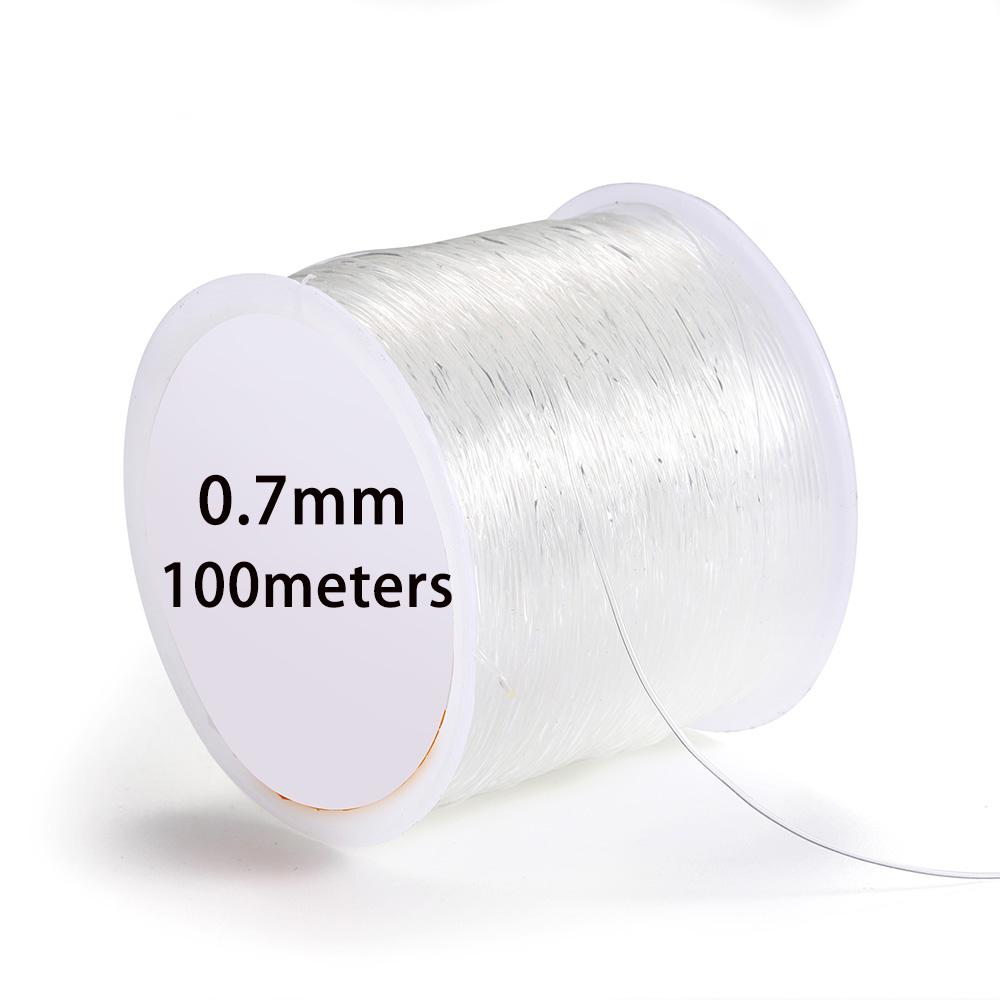0.4-1.0mm Elastic Cord Beading Thread Stretch String Fibre Crafting Line For Jewelry Making DIY Seed Beads Pony Beads Bracelets