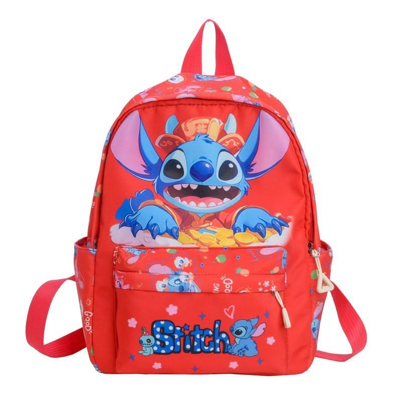 

Stitch Kids Backpack Cartoon Nylon Breathable School Bag For Toddlers красный