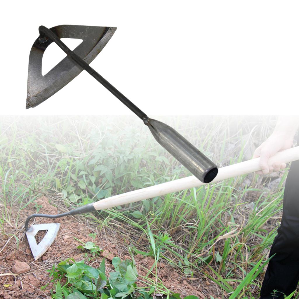 Gardening Tools Hollow Hoe All Steel 32.5cm Hardened for Backyard Agriculture Easy Weeding Soil Loosening