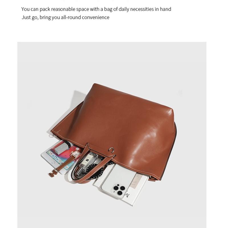 Ladies' Summer New Niche High-end Handbag Fashionable Commuting Large Capacity Single Shoulder Crossbody Casual Tote Bag