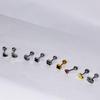 Titanium Steel Heart & Four-Leaf Clover Stud Earrings - Elegant, Versatile, Mori-Style Fashion for Women
